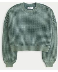 Hollister - Easy Waffle Crew Sweater - Lyst