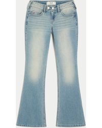 Hollister - Low-rise Medium Wash Tab Waist Y2k Bootcut Jeans - Lyst