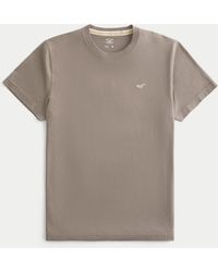 Hollister - Cotton Icon Crew T-shirt - Lyst