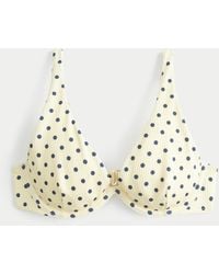 Hollister - High Apex Ribbed Underwire Bikini Top - Lyst