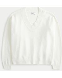 Hollister - Easy Cozy V-neck Sweater - Lyst