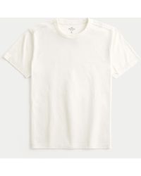 Hollister - Lässiges T-Shirt aus Baumwolljersey mit Rundhalsausschnitt - Lyst