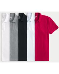 Hollister - Icon Polo 5-pack - Lyst