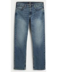 Hollister - Straight Jeans in mittlerer Waschung - Lyst