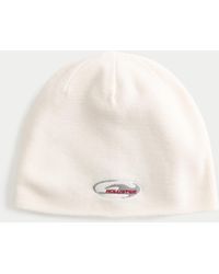 Hollister - Logo Graphic Skull Beanie - Lyst
