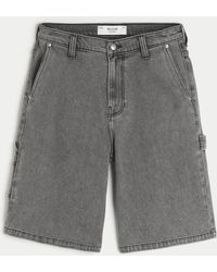 Hollister - Super Baggy Painter Jean Shorts - Lyst