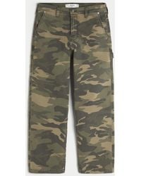 Hollister - Camo Baggy Painter Jeans - Lyst