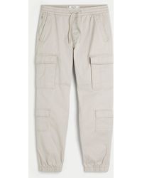 Hollister - Relaxed Twill Cargo Joggers - Lyst