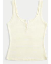 Hollister - Always Cozy Rib Henley Tank - Lyst
