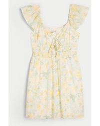 Hollister - Flutter Sleeve Double-tie Skort Dress - Lyst