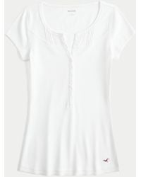 Hollister - Short-sleeve Icon Henley - Lyst