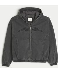 Hollister - Tattoo Graphic Denim Skater Jacket - Lyst