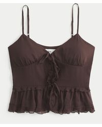 Hollister - Chiffon Ruffle Cami - Lyst