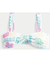 Hollister - Rib Sweetheart Scoop Bikini Top - Lyst