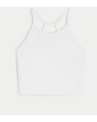 Hollister - Gilly Hicks Active Ribbed Seamless Fabric High-neck Tank - Lyst