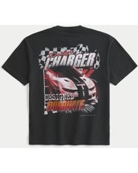 Hollister - Boxy Dodge Charger Graphic Tee - Lyst