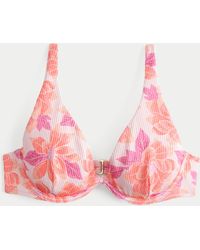 Hollister - High Apex Ribbed Underwire Bikini Top - Lyst