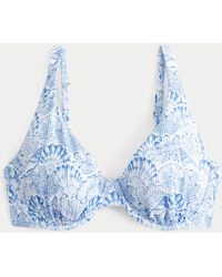 Hollister - Curvy Rib High Apex Underwire Bikini Top - Lyst