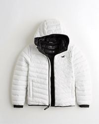 hollister black puffer