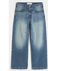 Hollister - Dark Wash Super Baggy Jeans - Lyst