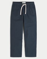 Hollister - Linen-blend Loose Pull-on Pants - Lyst