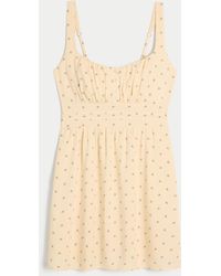 Hollister - Scoop Babydoll Mini Dress - Lyst