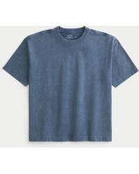 Hollister - Boxy Washed Heavyweight Crew T-shirt - Lyst