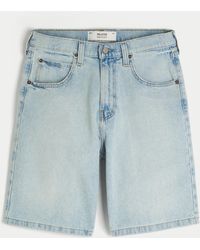 Hollister - Light Wash Baggy Painter Jean Shorts - Lyst