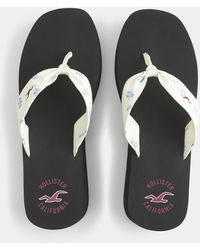 Hollister - Plateau-Flip-Flops - Lyst