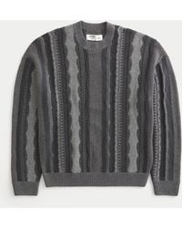Hollister - Boxy Striped Crew Sweater - Lyst