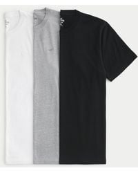 Hollister - Icon Crew T-shirt 3-pack - Lyst