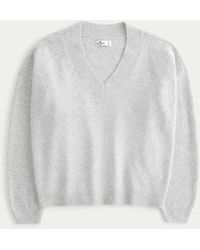 Hollister - Easy Cozy V-neck Sweater - Lyst