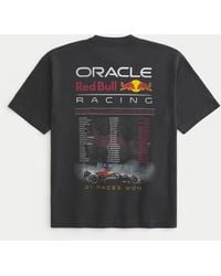 Hollister - Boxy Heavyweight Oracle Red Bull Racing Graphic Tee - Lyst