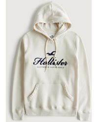 Hollister - Easy Logo Graphic Hoodie - Lyst
