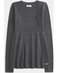 Hollister - Long-sleeve Square-neck Babydoll - Lyst