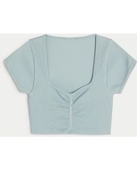 Hollister - Gilly Hicks Ribbed Seamless Fabric Scoop Top - Lyst