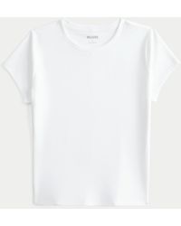 Hollister - Seamless Fabric Crew Baby Tee - Lyst