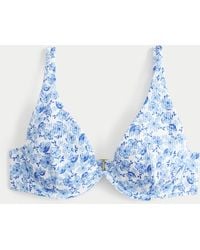Hollister - High Apex Ribbed Underwire Bikini Top - Lyst