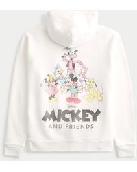 Hollister - Relaxed Mickey Mouse And Friends Graphic Hoodie - Lyst