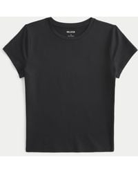 Hollister - Soft Stretch Seamless Fabric Longline Baby Tee - Lyst