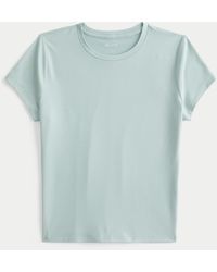 Hollister - Seamless Fabric Crew Baby Tee - Lyst