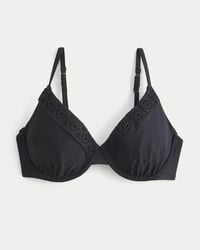 Hollister - Curvy Crochet-style Trim Underwire Bikini Top - Lyst