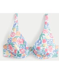 Hollister - High Apex Ribbed Underwire Bikini Top - Lyst