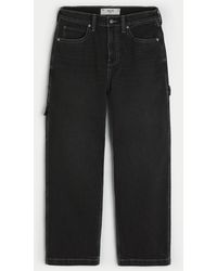 Hollister - Washed Black Y2k Baggy Painter Jeans - Lyst