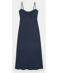 Hollister Crepe Open Back Mini Slip Dress in Blue | Lyst UK Hollister Crepe Open Back Mini Slip Dress in Blue | Lyst UK