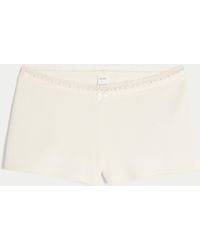 Hollister - Gilly Hicks Waffle Lace Shortie Shorts - Lyst