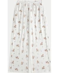 Hollister - Always Cozy Pointelle Wide-leg Boxer Pants - Lyst