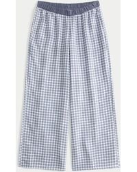 Hollister - Contrast Waist Baggy Flannel Pants - Lyst