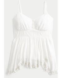 Hollister - Easy Asymmetrical Hem Babydoll Tank - Lyst