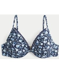 Hollister - Bikini-Oberteil mit Bügel und genähtem Saum - Lyst